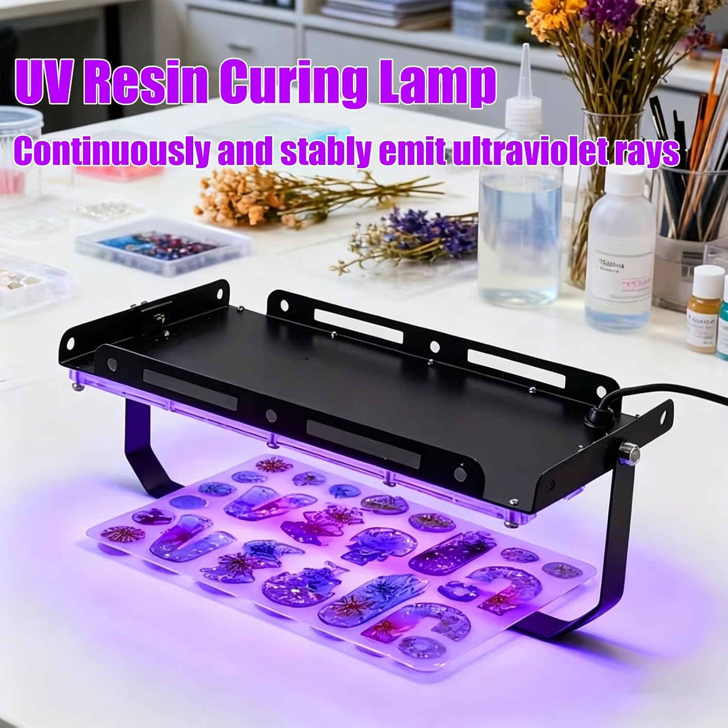 Feghezja 100W UV resin lamp with 96 LEDs and adjustable bracket - 2