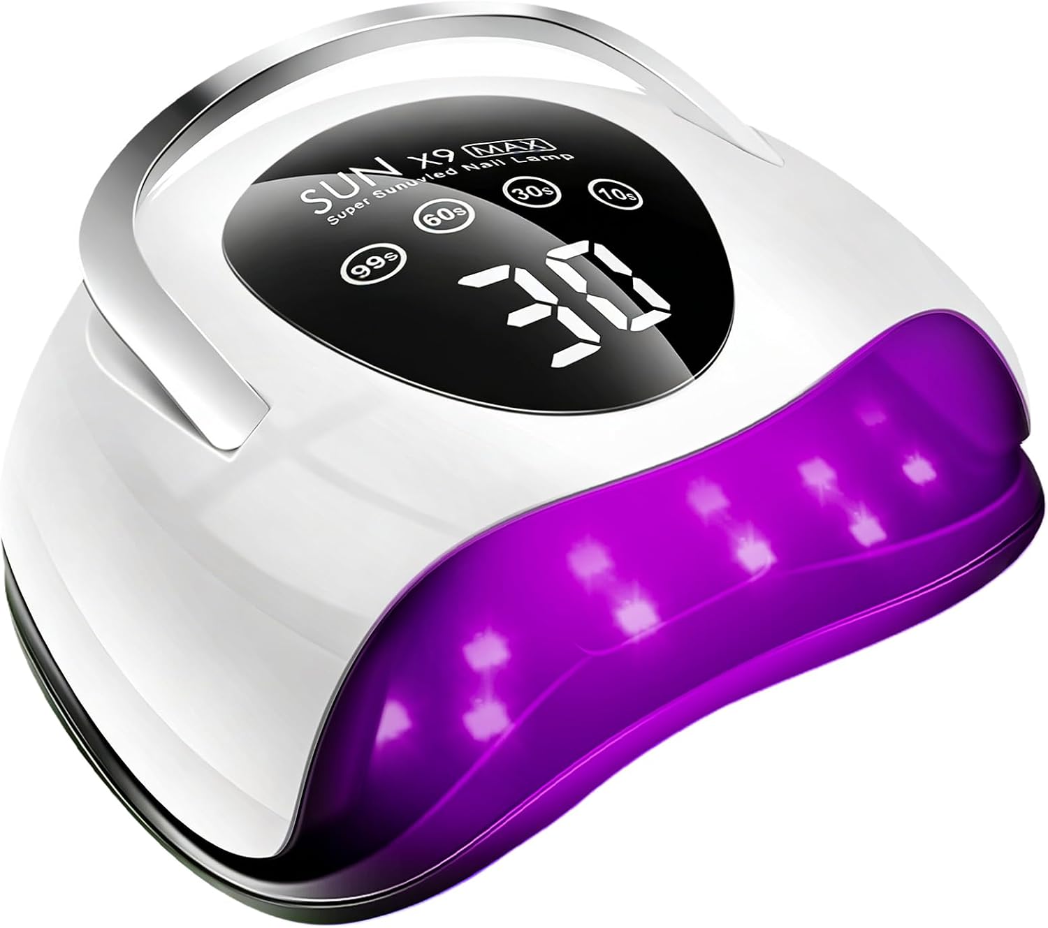 268W UV LED nail lamp: Fast Gel Curing with LCD