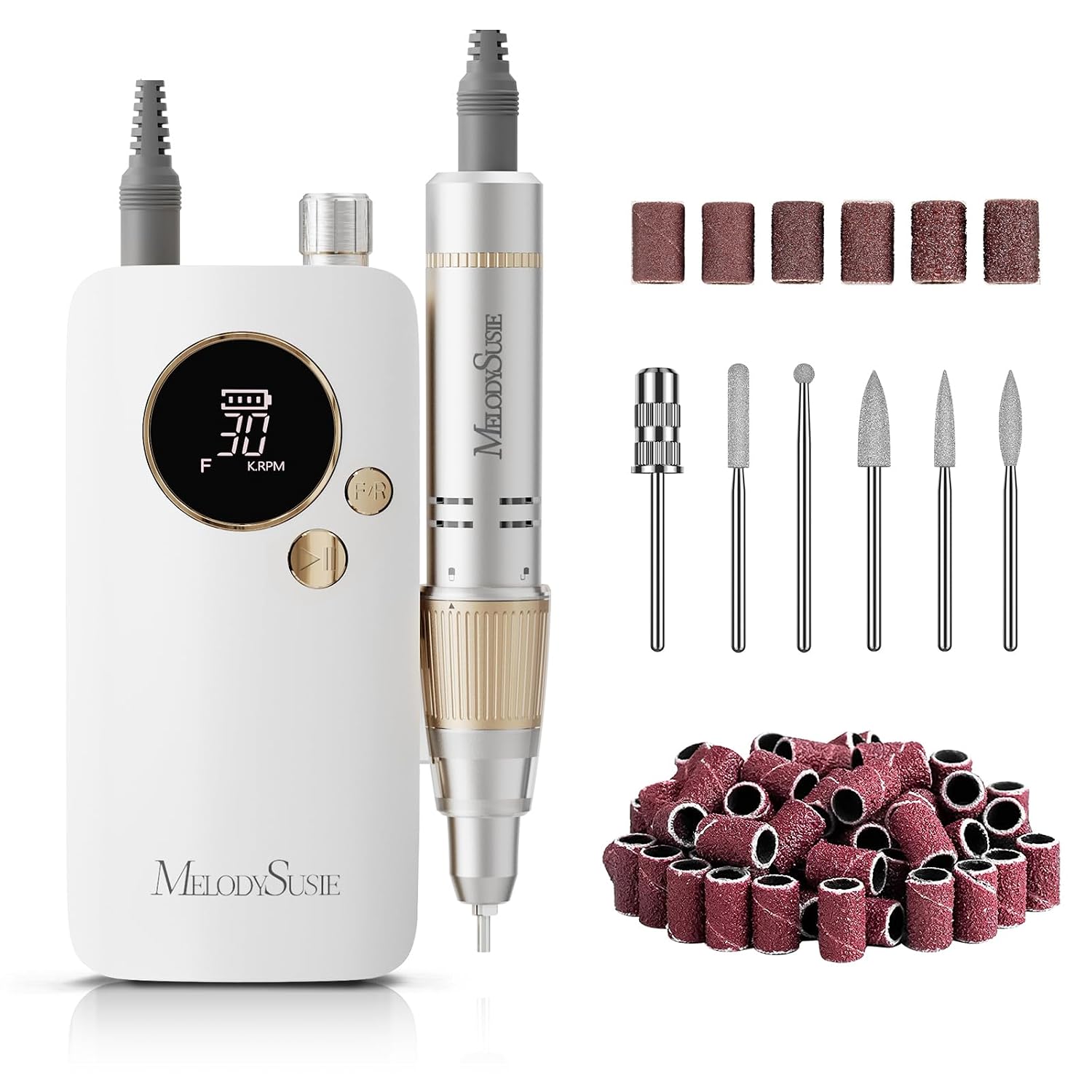 Rechargeable Clip-On Nail Drill SC320F for Beginners