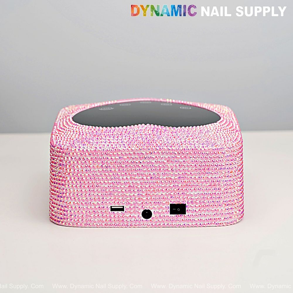 Pink rhinestone 72W cordless lamp - 4