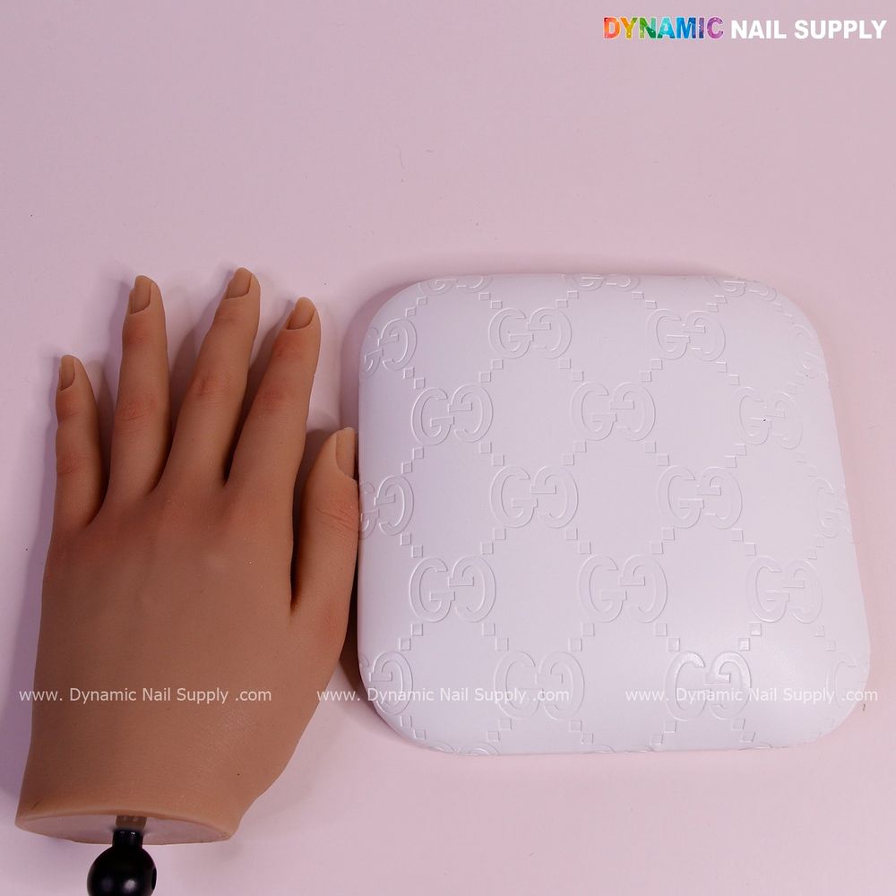 white PU leather elbow armrest pillow - 3