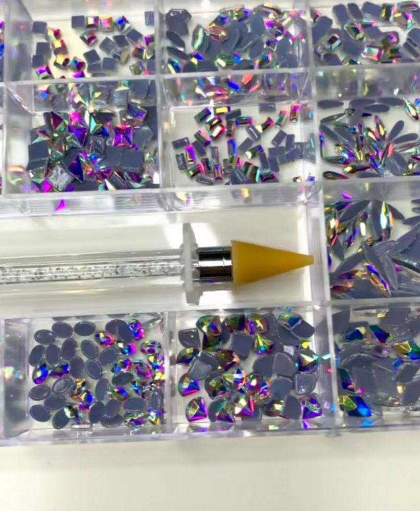 iridescent AB crystal rhinestones kit - 2