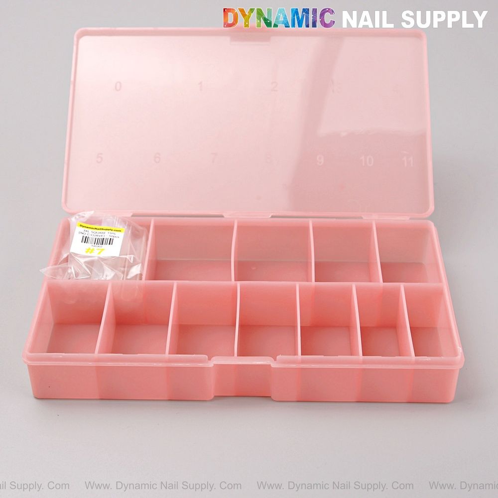 clear red 12-grid organizer - 3