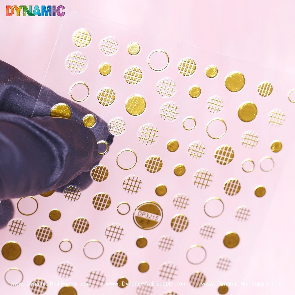 polka dot circle nail stickers - 2