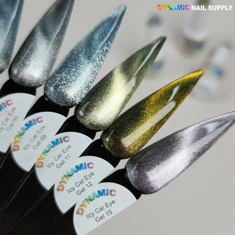 Silver reflective cat eye gel polish - 2